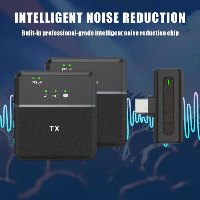 Double Microphone sans fil SX8 Lavalier
