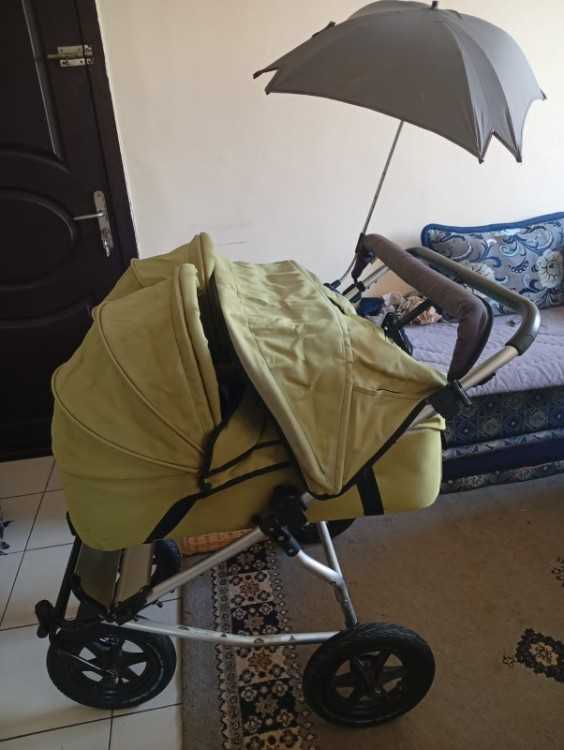 Poussette bebe jumeaux كروصة اطفال توأم