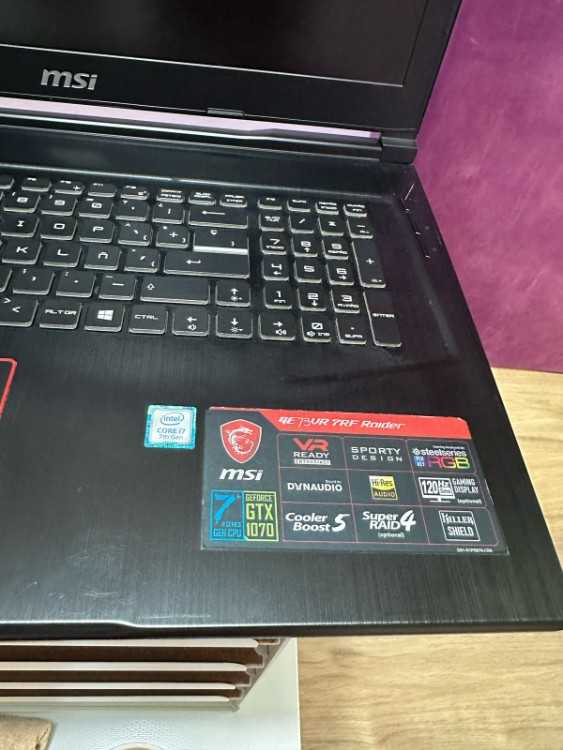 PC Portable Gaming MSI GE73VR 7RF Raider