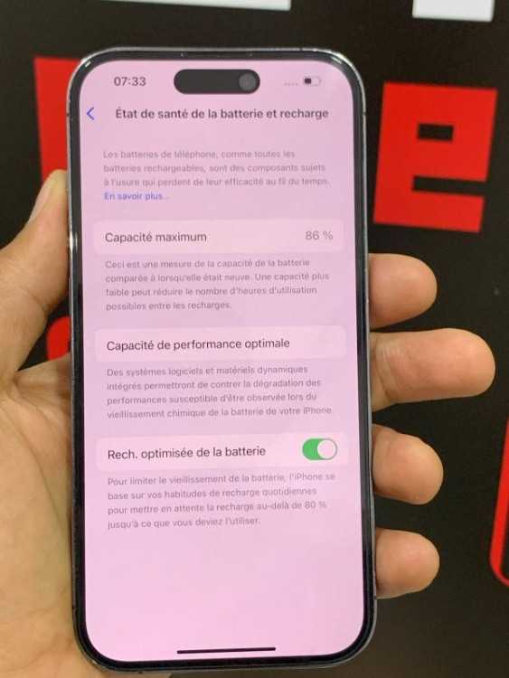 Iphone 14 Pro 128 gb 86% 🔋 Fac id ✅ jamais ouv