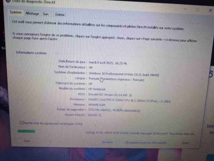 All-in-One i5 Tactile 6ème Ram 8 Disc SSDD