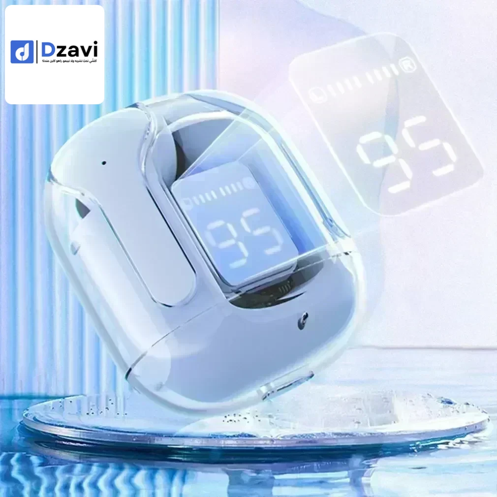 Écouteurs intra-auriculaires Bluetooth sans fil T2, modèle transparent, compartiment de charge numérique, suppression du bruit, écouteurs de sport, neuf jamais utilisé ✅✅✅